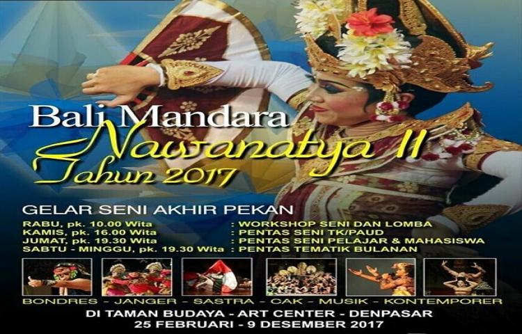 Jadwal Bali Mandara Nawanatya 2017